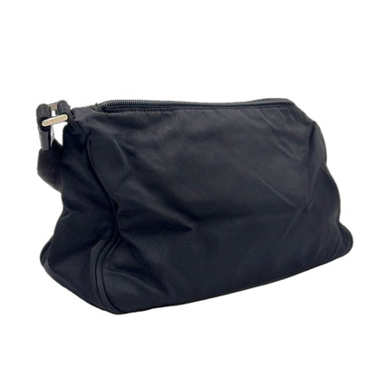 Prada Nylon Black Shoulder Bag Silver — view 2