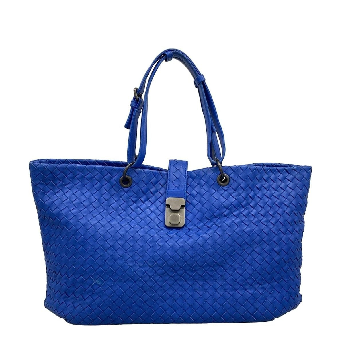 Bottega Veneta Tote Capri Blue Leather