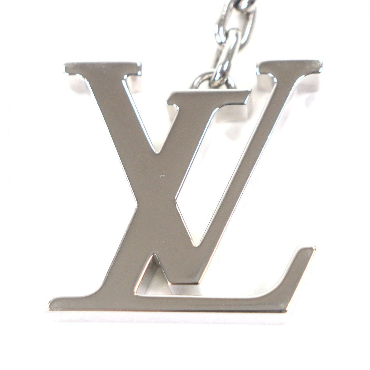 Louis Vuitton Porte Cles Initial Charm Key Holder Silver — view 3