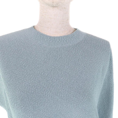 Fendi 2023 Fzxb23 Logo Design Asymmetrical Draped Knit Blue 36 Storage With Bag