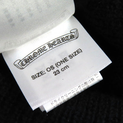 Chrome Hearts Wool CH Plus Embroidery Beanie Knit Cap Black Hat — view 10