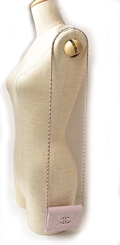 Chanel Chain Mini Wallet Accessory Pouch Chanel Ap2138b05437 Matelasse Caviar