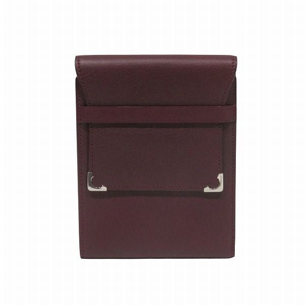 Cartier Cabochon Line Billfold Gold Leather Trifold Wallet