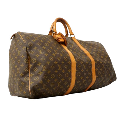 Louis Vuitton Boston Bag Monogram Keepall 60 Brown — view 2
