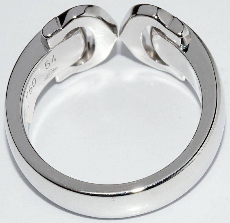 Cartier Ring 18K White Gold Diamond 30p(015ct) 2C Bouclece Ring B40710