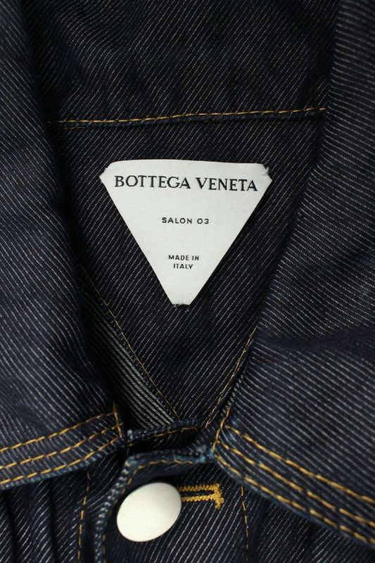 Bottega Veneta 705597 V1va0 Oversized Wrinkled Denim Jacket Men's 48