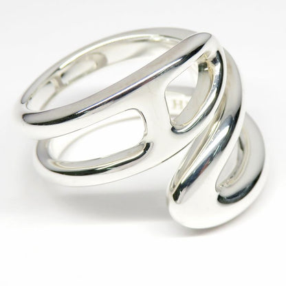 Hermes Ring Chaine D'ancre Punk H117620b #49 Approx 9 Ag925 SV Silver