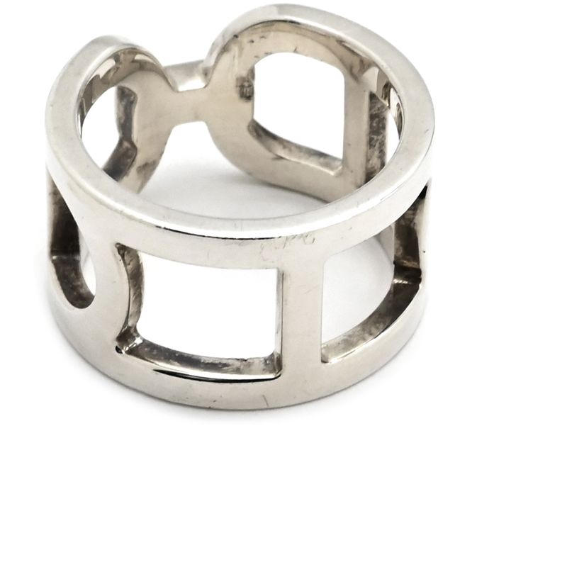 Hermes Ring Ever Chaine D'ancre MM Silver 925 Silver #48 (Jp8) Accessories