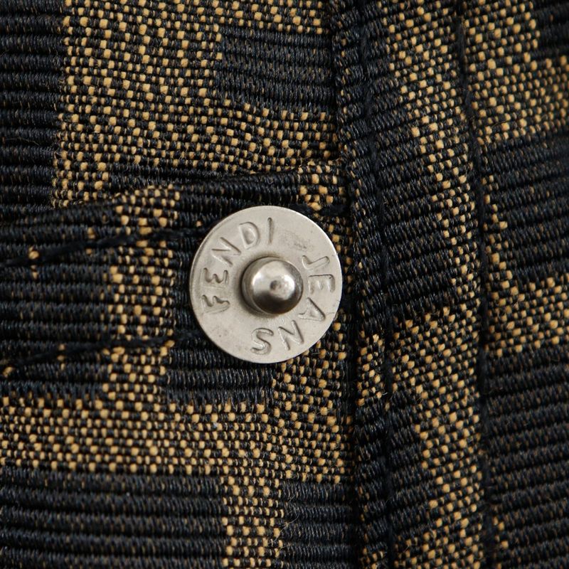 Fendi Tight Skirt Zucca Pattern 09.541310 66960 Polyester And Cotton Brown