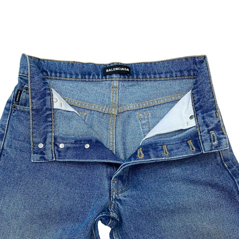Balenciaga Skinny Cotton Denim Pants Bottoms Size 28 Men's Blue 29902
