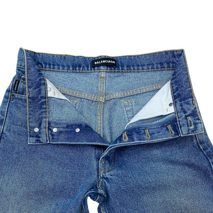 Balenciaga Skinny Cotton Denim Pants Bottoms Size 28 Men's Blue 29902
