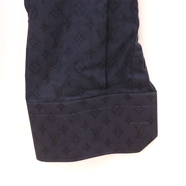 Louis Vuitton Virgil Abloh Monogram Long Sleeve Shirt Rm211e Zvu Hls41w Cotton