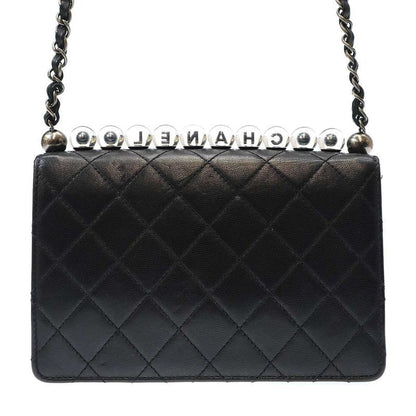Chanel Clear Pearl Matelasse Bag Clear Pearl Matelasse Shoulder Bag As0585 Black