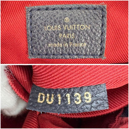 Louis Vuitton Pontje Shoulder Bag Mini Tote Bag Empreinte Leather Embossed Navy