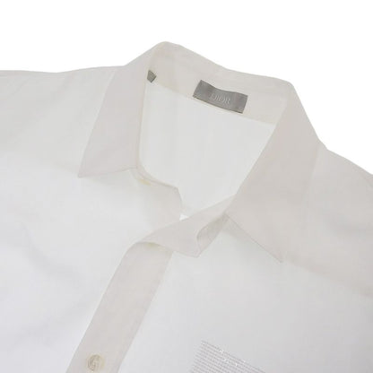 Dior 2019 Item Sequin Embellished White Dress Shirt 37 Men's M Shirt