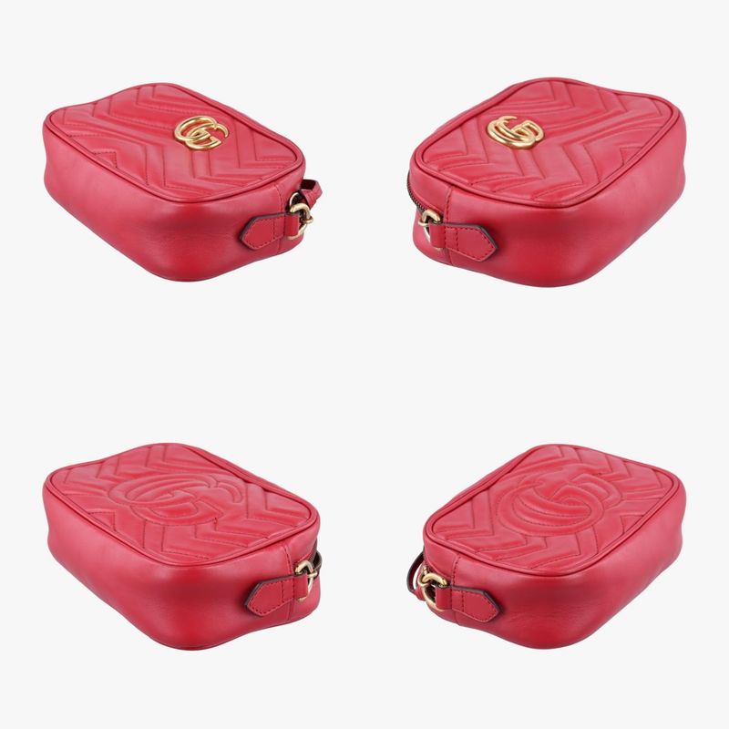 Guccigg Marmont Red Leather 448065 G024948216