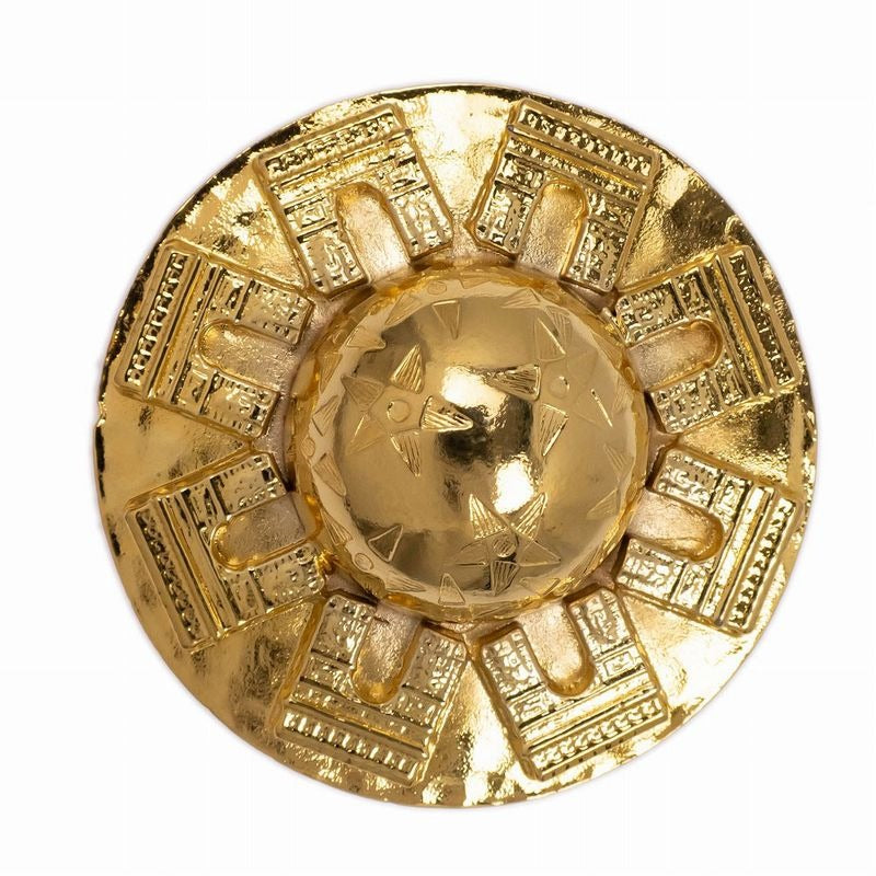 Celine Brooch Gold Dome Motif Arc De Triomphe Star