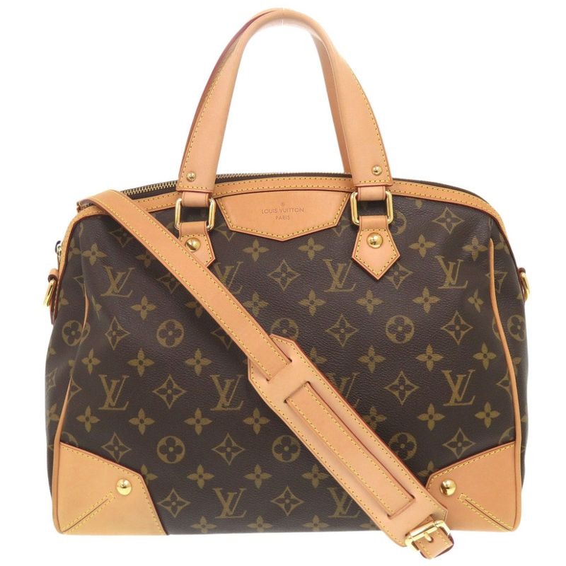 Louis Vuitton Retiro PM Monogram Brown 2-Way Handbag 0965