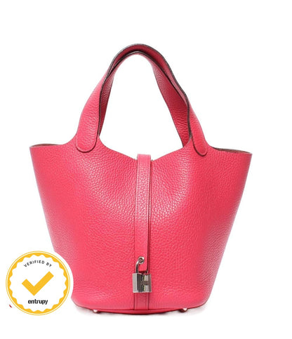 Hermes Handbag Silver Picotin Lock PM