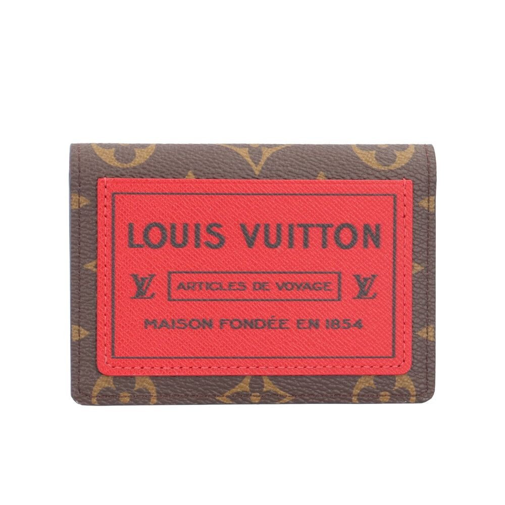 Louis Vuitton Organizer de Poche Monogram Card Case Canvas Brown Rujusari
