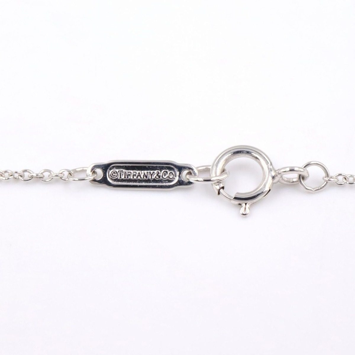 Tiffany & Co Necklace Cross 40.5 cm 18k White Gold Diamond — view 3