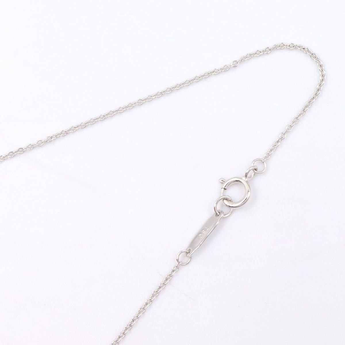 Tiffany & Co Necklace Cross 40.5 cm 18k White Gold Diamond — view 5