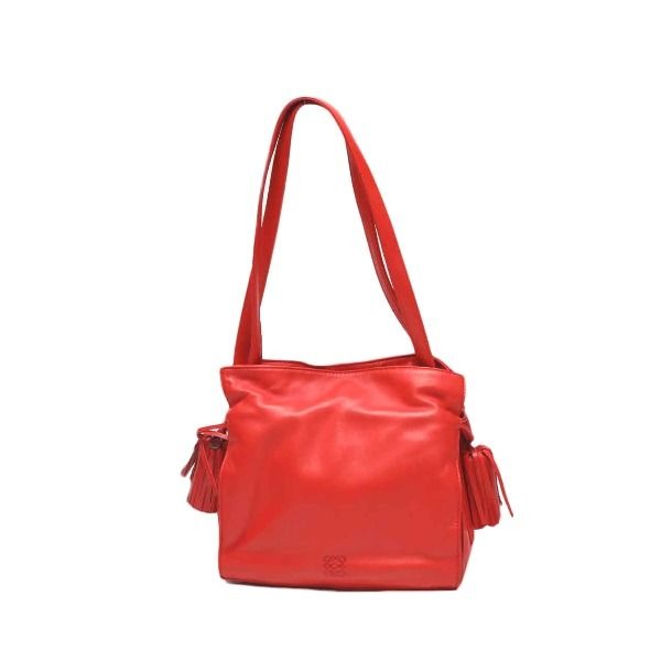 Loewe 380 82 E17 Leather 2-Way Tassel Shoulder Bag
