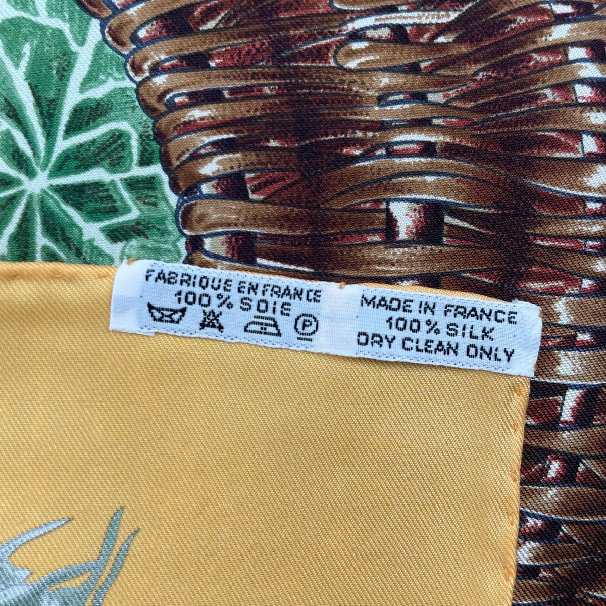 Hermes Scarf Silk Carre 90 Passiflores Passion Flower Orange — view 8