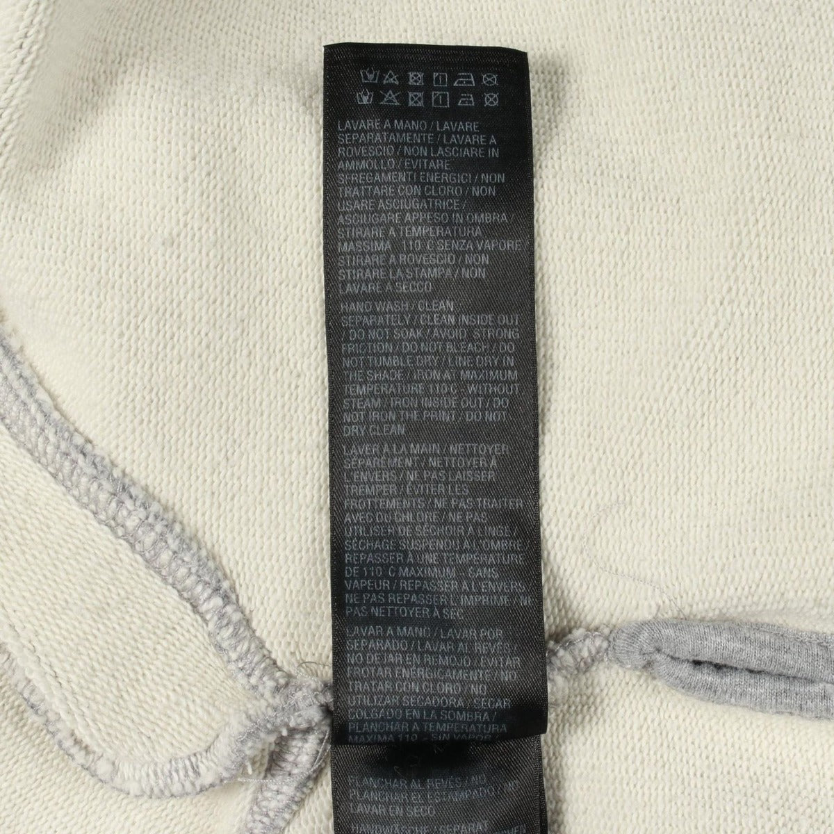Balenciaga Hoodie Tape Type BB Logo Cotton Gray — view 5
