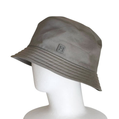 Hermes Fred Cut Bucket Hat 60 Gray