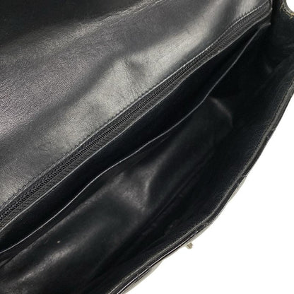 Chanel Shoulder Bag Deca Matelasse Black Coco Mark / Chain Shoulder / Silver