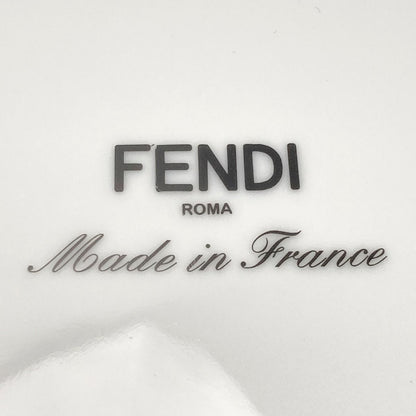 Fendi Orlock Logo Plate Set of 2 Tableware Collection Plate Box Included