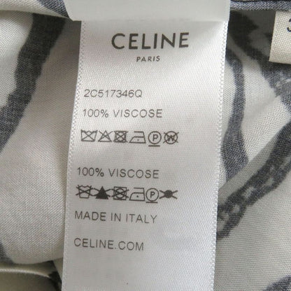 Celine 22SS 2c517346q Zebra Print Open Collar Loose Fit Short Sleeve Hawaiian