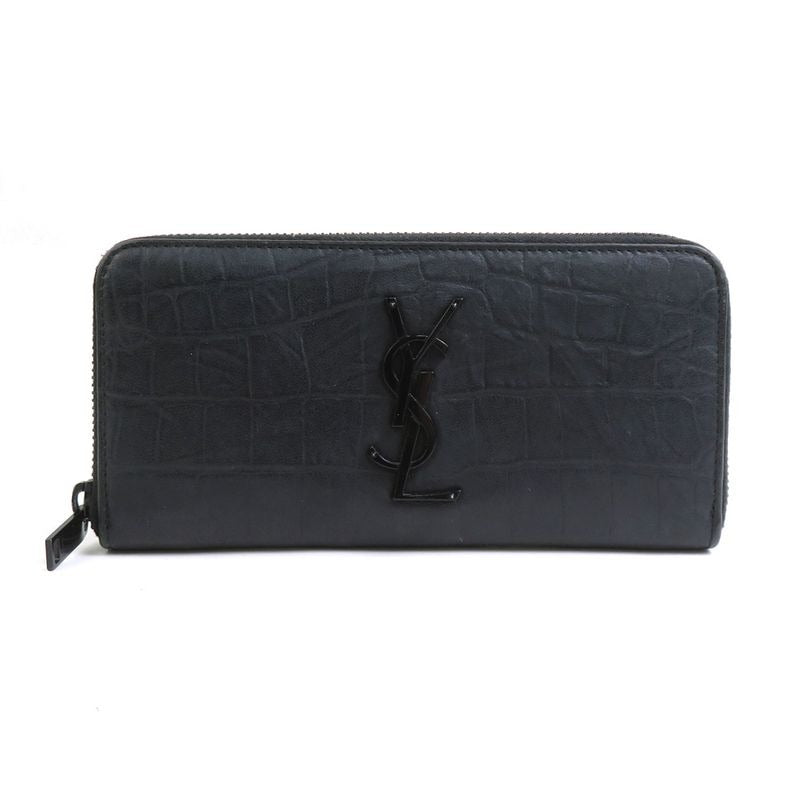 Saint Laurent Round Zipper Long Wallet