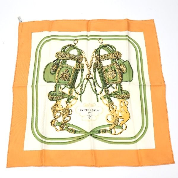 Hermes Carre 45 Petit Handkerchief Gauroche Silk Twill Scarf