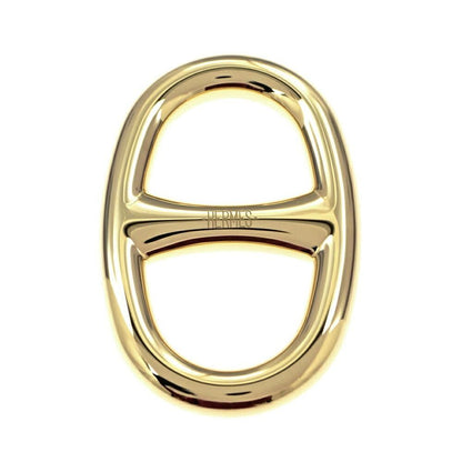 Hermes Scarf Ring Chaine D'ancre Permanent Brass Gold Color GD Pendant Style