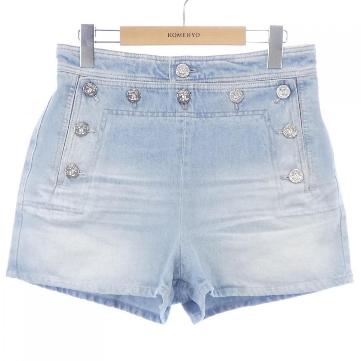 Chanel Size 38 Blue Shorts