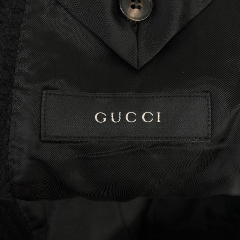 Gucci Wool Knit Tailored Jacket 4jpu51 1dijf0 Black 46