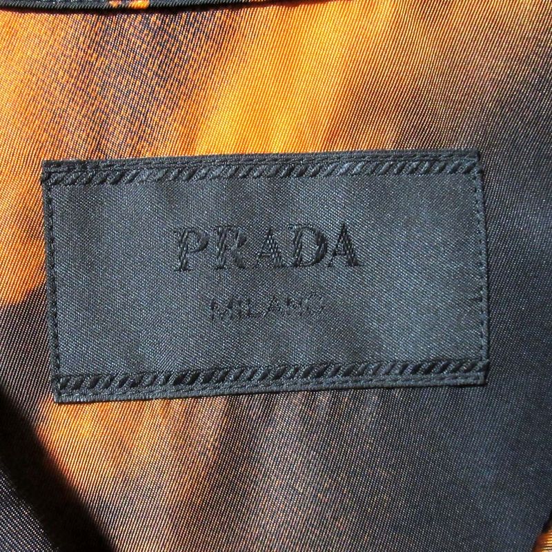 22ss Prada Re-Nylon Triangle Plate Short Sleeve Open Collar Shirt Sc513 Size S