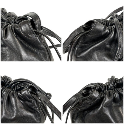 Loewe Drawstring Mini Shoulder Bag Pochette Drawstring Flamenco Knot Nappa