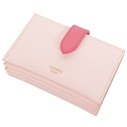 Celine Accordion Card Case Pink Leather