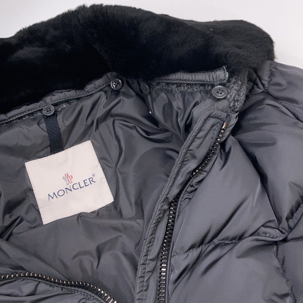 Moncler Davidia Fur Knit Collar Down — view 8