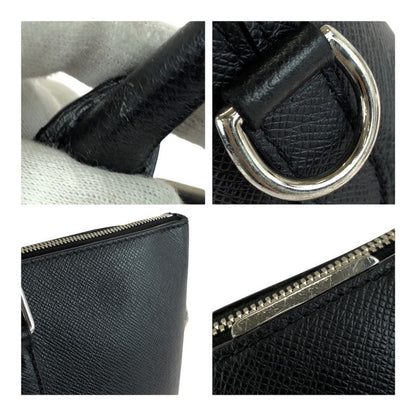 Louis Vuitton Taiga Anton Black Silver Hardware Leather M33416 Business Bag