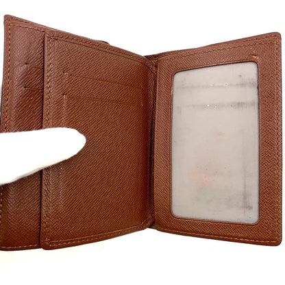 Louis Vuitton Trifold 2-fold Billfold Monogram PVC Brown Card Case M61731