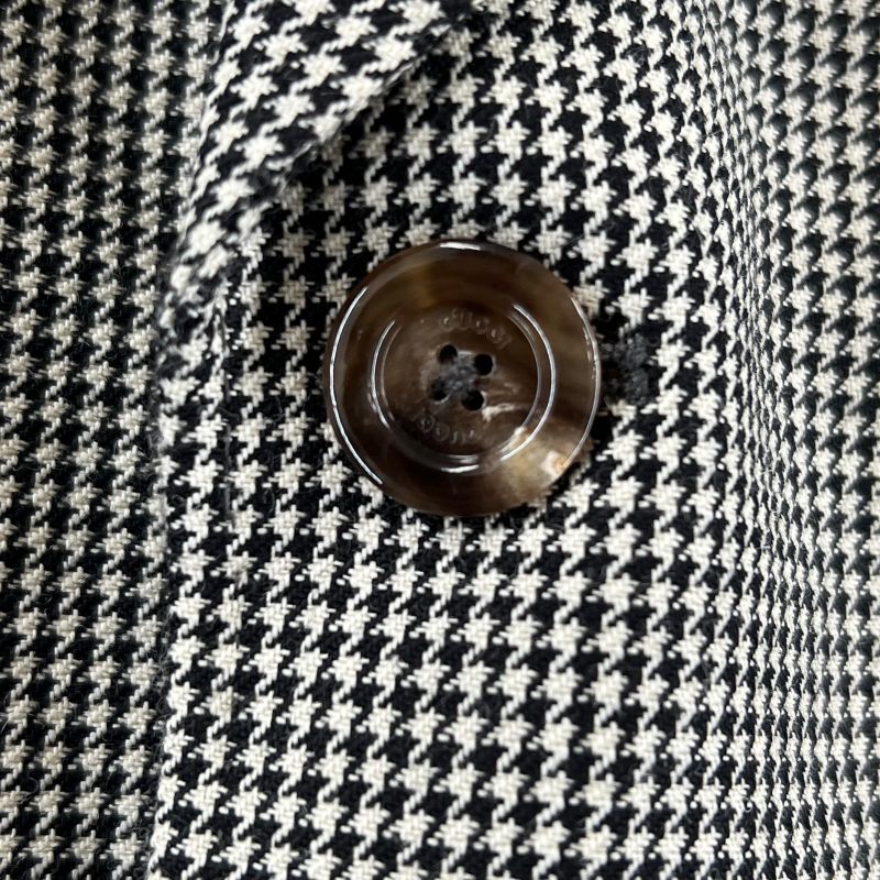 Gucci 574351 Wool Mohair Blend Staggered Pattern With Full Lining Single