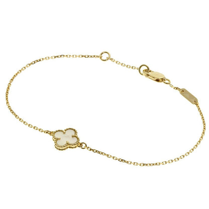 Van Cleef & Arpels Sweet Alhambra Mother of Pearl Bracelet 18k Yellow Gold