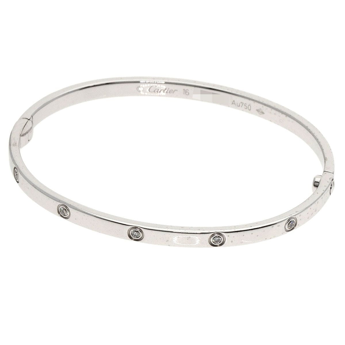 Cartier Love Bracelet SM Full Diamond 16 Driver None 18K White Gold