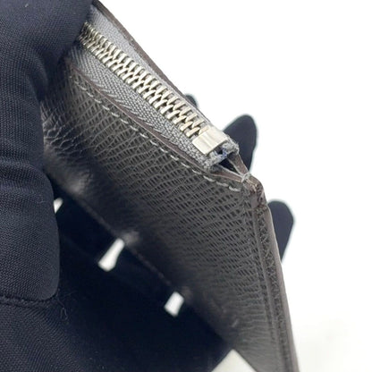 Louis Vuitton Pochette Cles Taiga Glacier Leather Gray Coin Case Silver — view 7