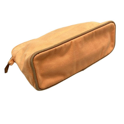 Hermes Pouch Bolide Pouch 25 Orange X Light Brown Leather