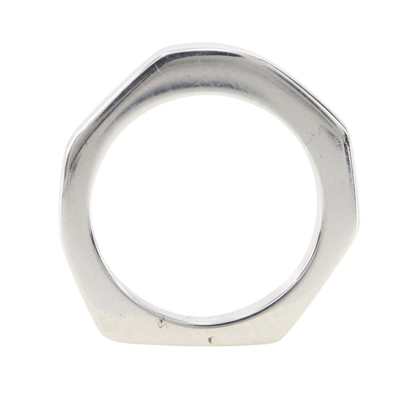Gucci Nut Hexagon Silver 925 Size 10 Ladies 4.3g Ring